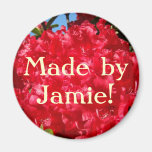 Made by Custom Name! magnet Refrigerator Floral