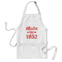 Made in 1952 designs apron
