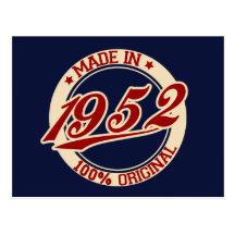 Made In 1952 Post Card