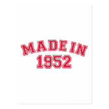 Made in 1952 postcards