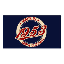 Made In 1953 Business Cards