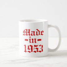 Made in 1953 designs mugs