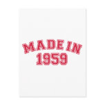 Made in 1959 post card