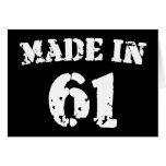 Made In 1961 Greeting Card