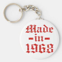 Made in 1968 designs key chain