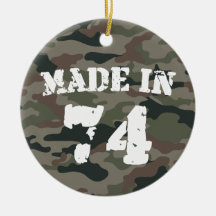 Made In 1974 Ornaments