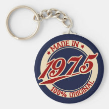 Made In 1975 Key Chain