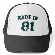 Made In 1981 Mesh Hat