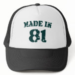 Made In 1981 hats
