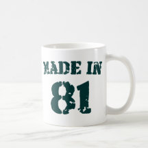 Made In 1981 Mug