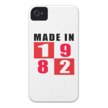 Made In 1982 Birthday Designs iPhone 4 Case-Mate Case