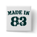 Made In 1983 buttons