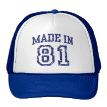 Made in 81 hat