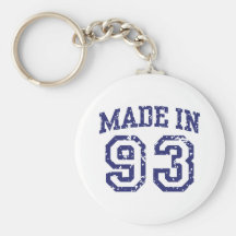 Made in 93 key chain