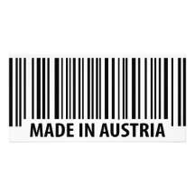 made in austria icon photo card