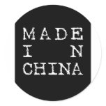 made in china sticker