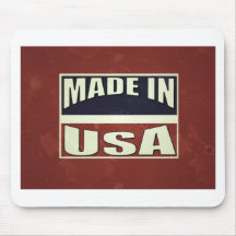 Made in EUA Grunged Mousepad