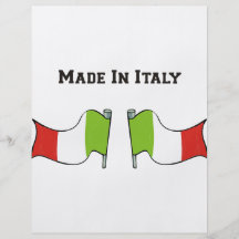 Made In Italy Personalized Flyer