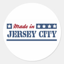 Made in Jersey City Round Stickers