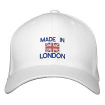Made in London British flag Embroidered Baseball Caps