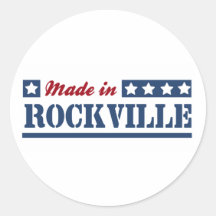 Made in Rockville Round Sticker