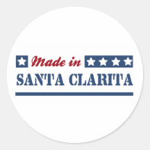 Made in Santa Clarita Round Sticker