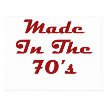 Made In The 70's Postcards