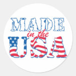Made in the USA rev Round Stickers
