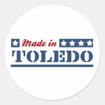 Made in Toledo Round Sticker