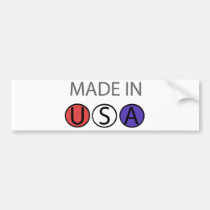 MADE IN USA apparel! bumper stickers