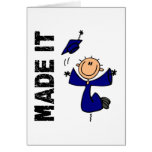MADE IT Stick Figure Graduation Card