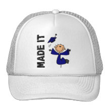 MADE IT Stick Figure Graduation Hat
