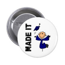 MADE IT Stick Figure Graduation Pin