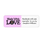 Made with Love - Handmade Gift Tag Labels