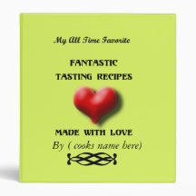 Made with Love Yellow Binder