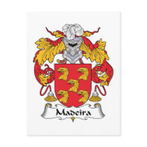 Madeira Family Crest Post Cards