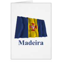 Madeira Waving Flag with Name