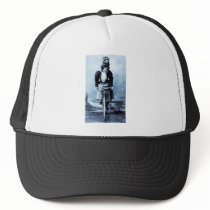 Madge Lessing on Bike - Vintage 1902 - CYan