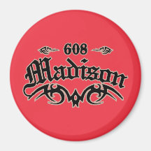 Madison 608 refrigerator magnets
