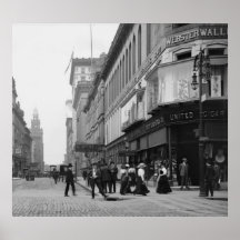 Madison Ave from Summit St, Toledo, OH early 1900s Posters