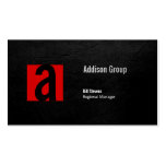 Madison Black II Business Card Template