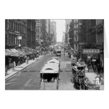 Madison Street, Chicago, 1900 Greeting Card