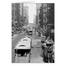 Madison Street, Chicago, 1900 Greeting Cards