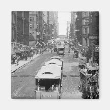 Madison Street, Chicago, 1900 Magnet