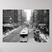 Madison Street, Chicago, 1900 Print