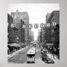 Madison Street, Chicago, 1900 Poster