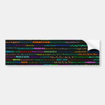 Madison Text Design I Bumper Sticker