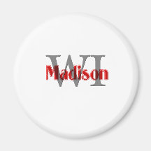madison wi red refrigerator magnets