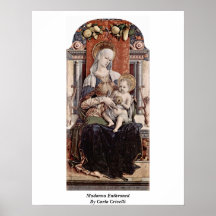 Madonna a couronné par Carlo Crivelli Affiches