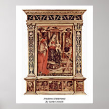 Madonna a couronné par Carlo Crivelli Posters